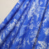 EXCLUSIVE 90% Linen 10% Silk –Toile de Jouy ~ 'Safari' Bright Blue REVERSE